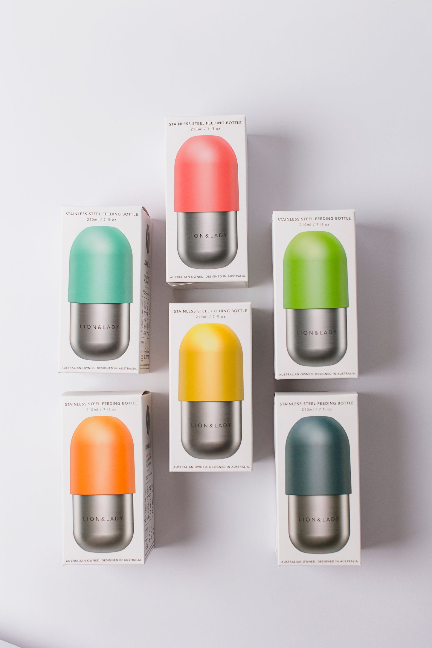 6 Pack Stainless Steel Baby Bottle