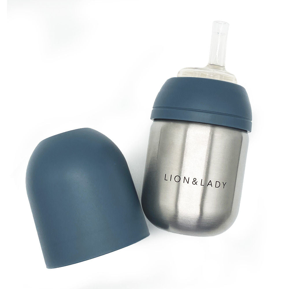 Straw Stainless Steel Baby Bottle
